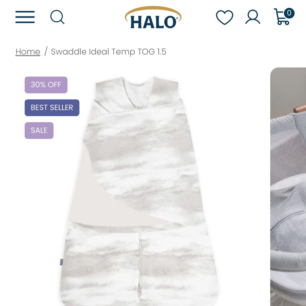 Halo - Swaddle Ideal Temp TOG 1.5 (Newborn)